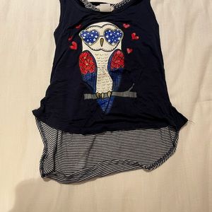 Owl Fourth of July shirt